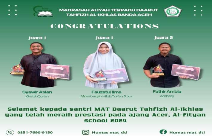 MAT DTI Raih Juara pada Ajang ACER Al Fityan School 2024